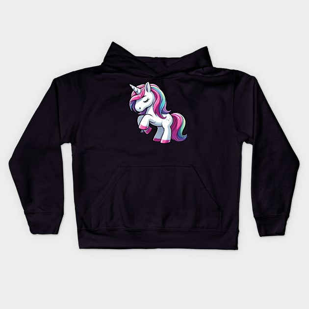 Unicorn S01 D60 Kids Hoodie by Houerd